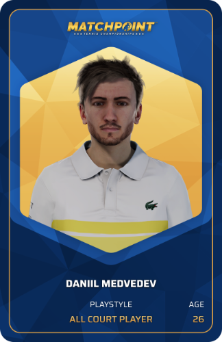 Player card Daniil Medvedev