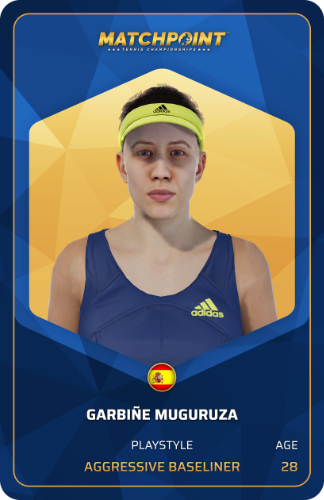 Player card Garbiñe Muguruza