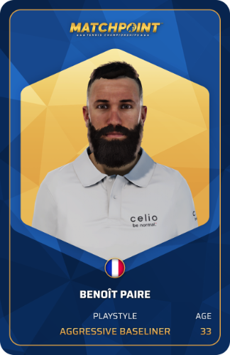 Player card Benoît Paire